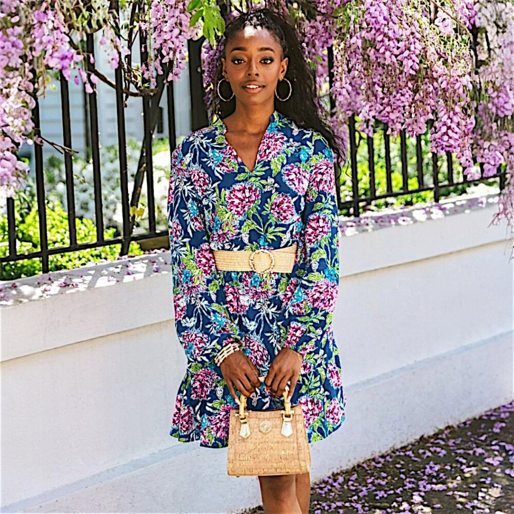 Lilly Pulitzer Easy Fit Axton Dress in Multi/Dahlia Licious NWT - Size 4